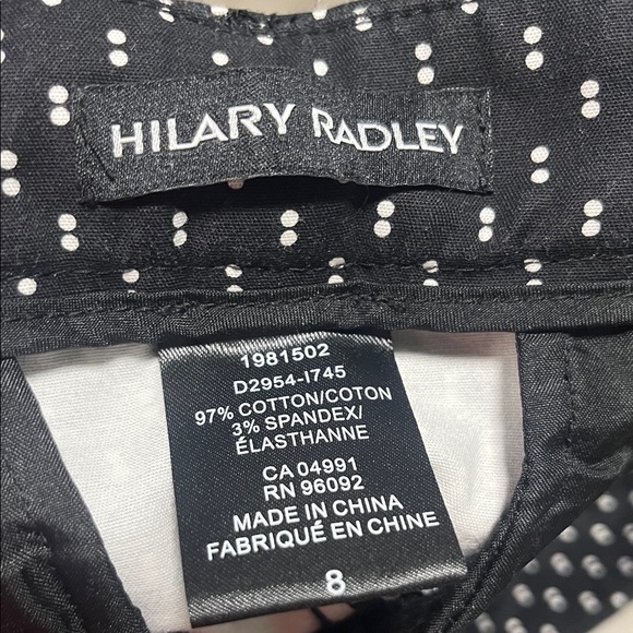 Hilary Radley Black and White Patterned Capris - Picture 2 of 2
